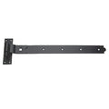 8 X Steel Black 600mm Cranked Hook & Band Shed Door Hinges