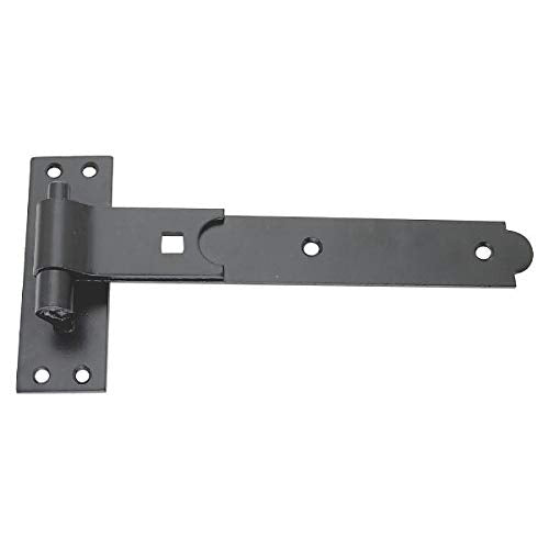 24 X Steel Black Flat Hook & Band Shed Door Hinges 300mm x 38mm x 4.5mm