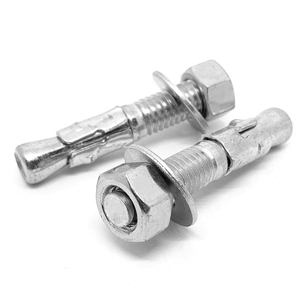 (20 Pieces) 1-8x12 Stainless Steel Wedge Anchor w/Nut & Washer