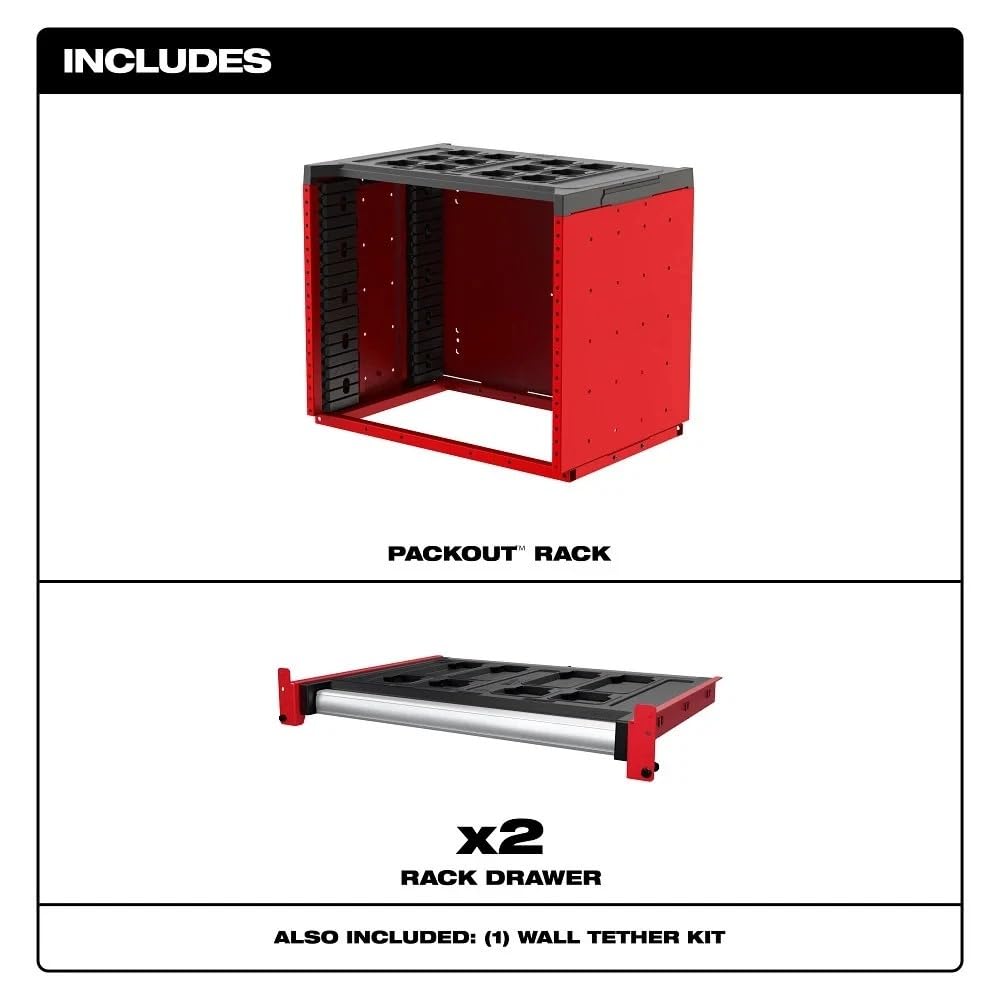 48-21-8000 for Milwaukee Storage Rack w/Sliding Drawers