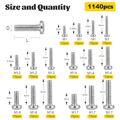 Fgruh Screws and Bolts Assorted Set