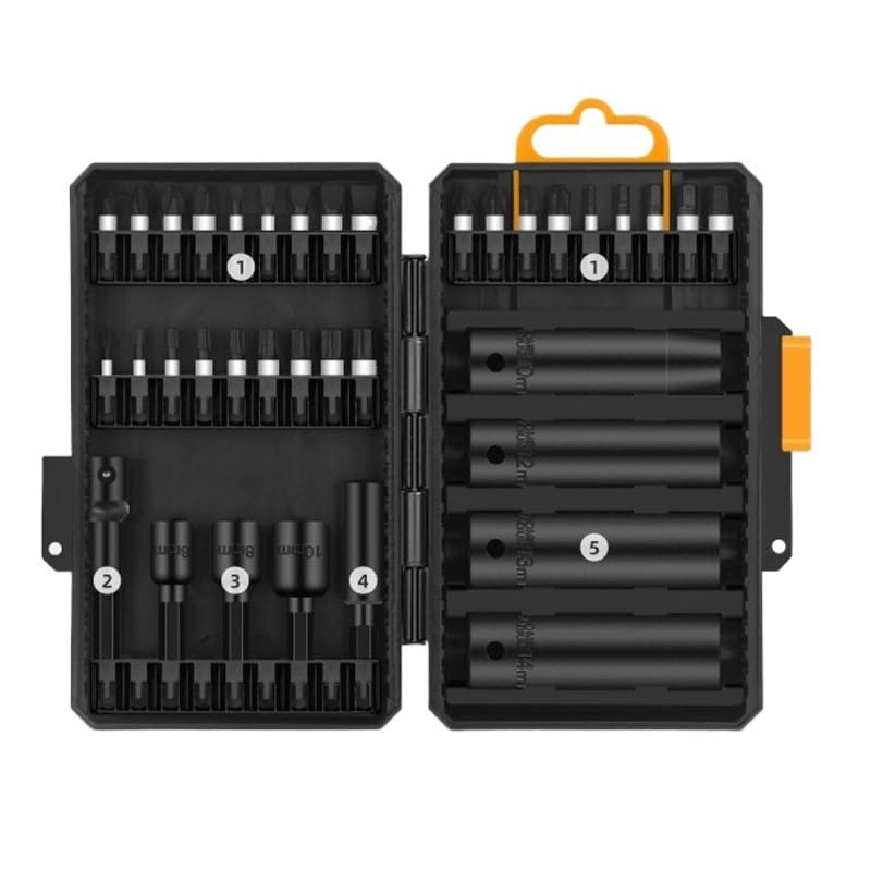 54pc Screwdriver Bit Drill Set Home Repair Tools
