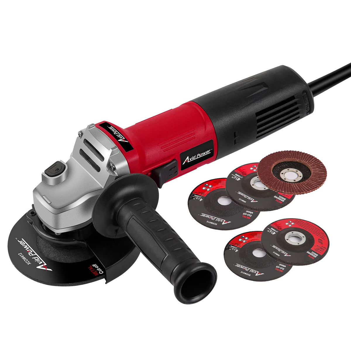 7.5A 4-1/2" Electric Angle Grinder Set