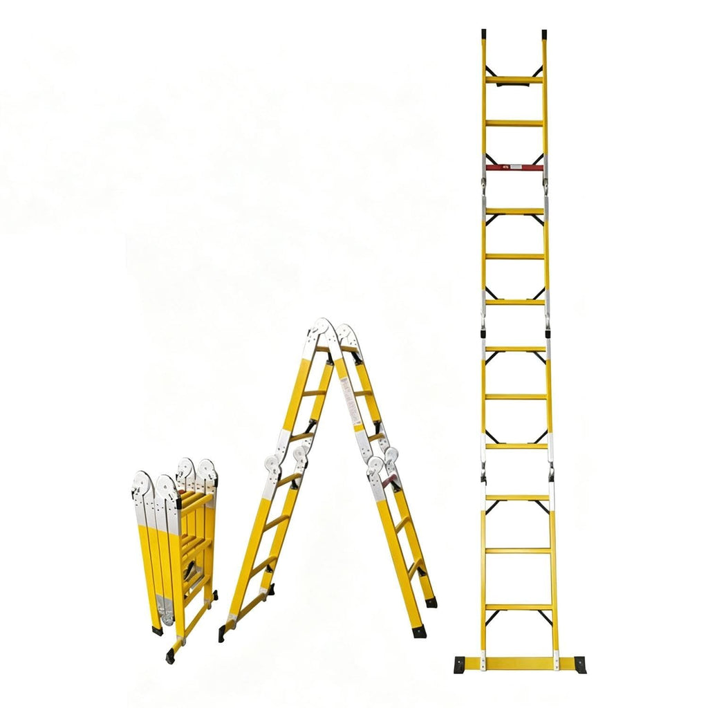 220kv Fully Insulated Multifunctional A-Frame Ladder with Straps
