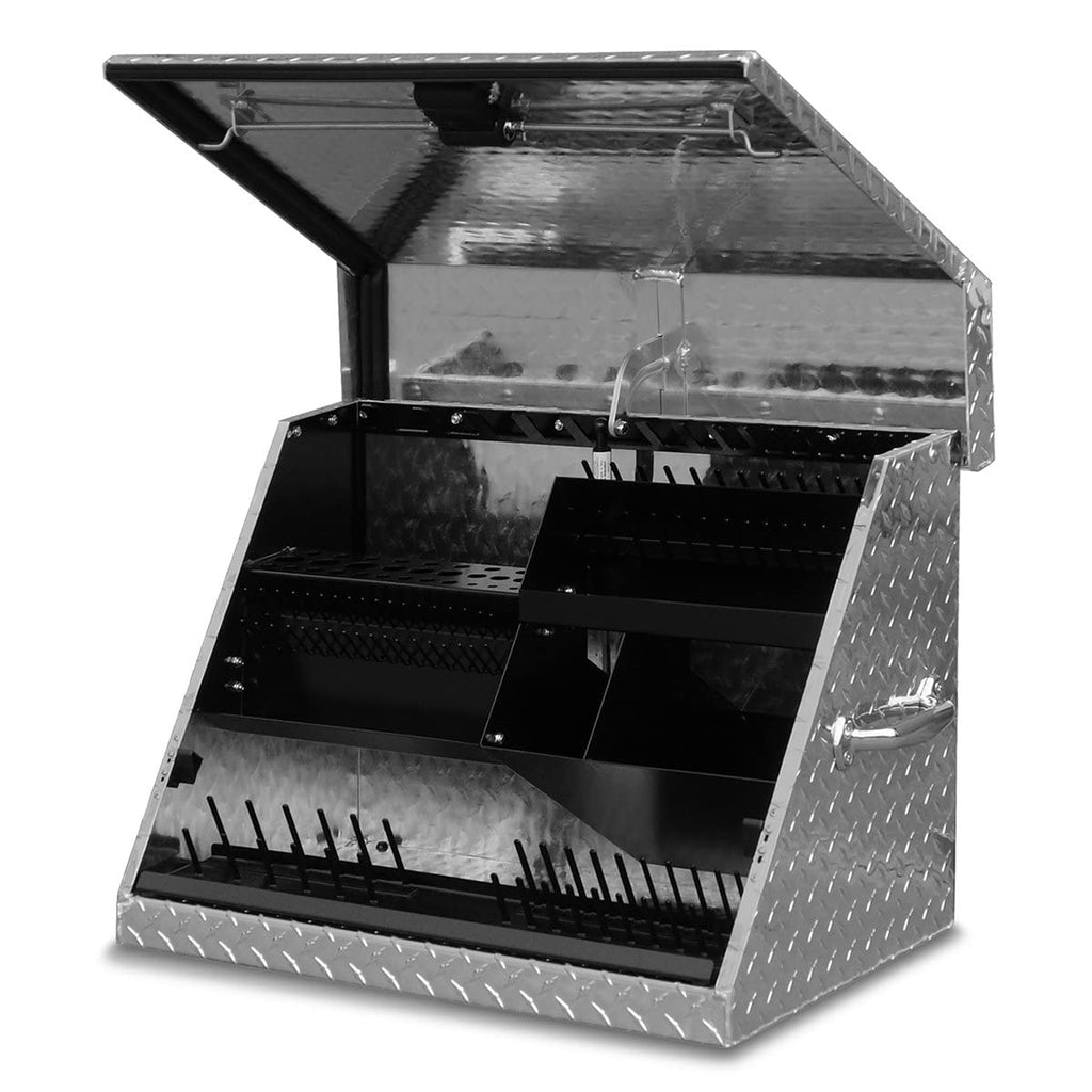Montezuma 26" x 18" Heavy Duty Steel Triangle Toolbox (aluminum, brite)