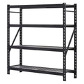 EDSAL Storage Rack Unit, Steel, Black, 77in. W.