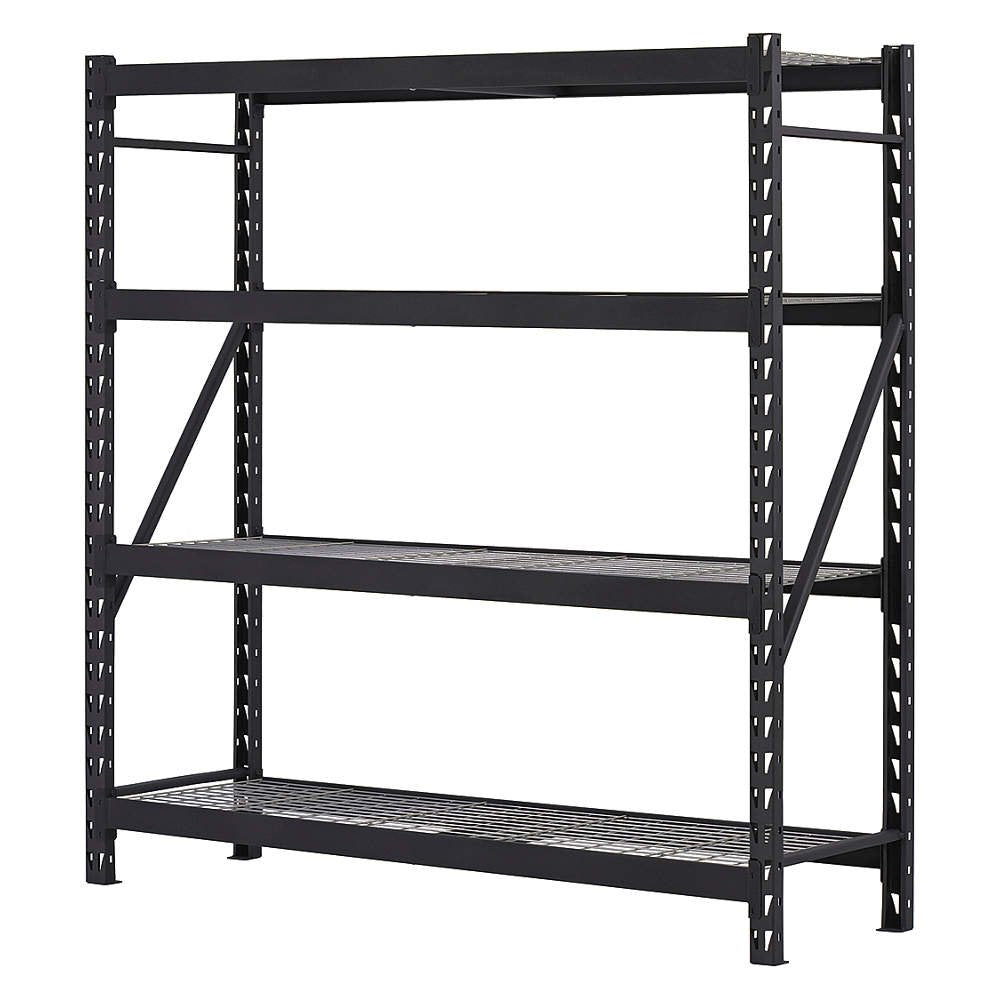 EDSAL Storage Rack Unit, Steel, Black, 77in. W.