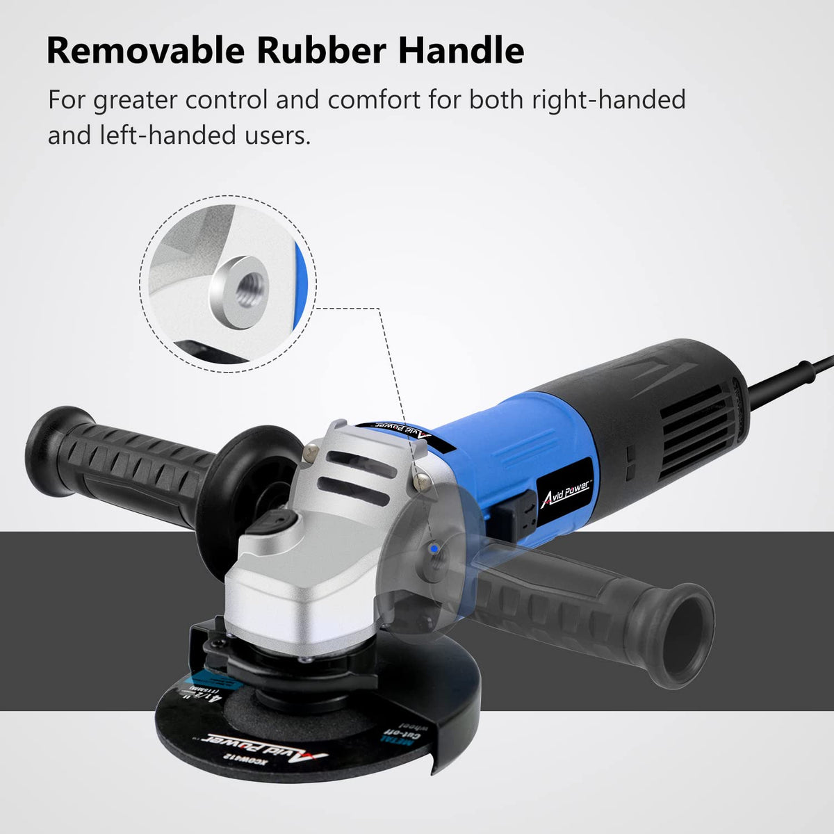7.5A 4-1/2" Electric Angle Grinder Set