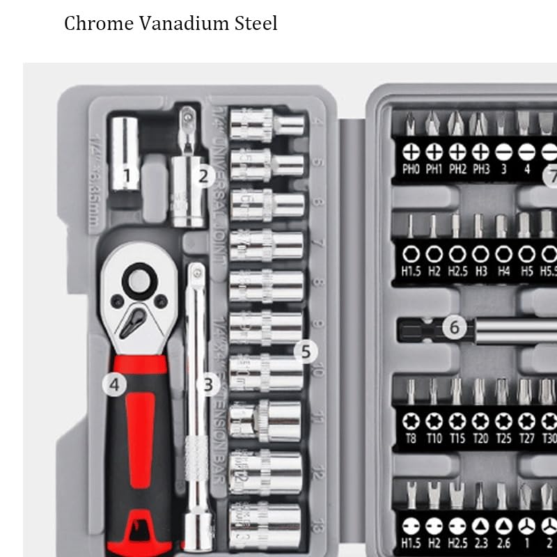 48 Piece Kit of Punch Tools Screwdriver Bits