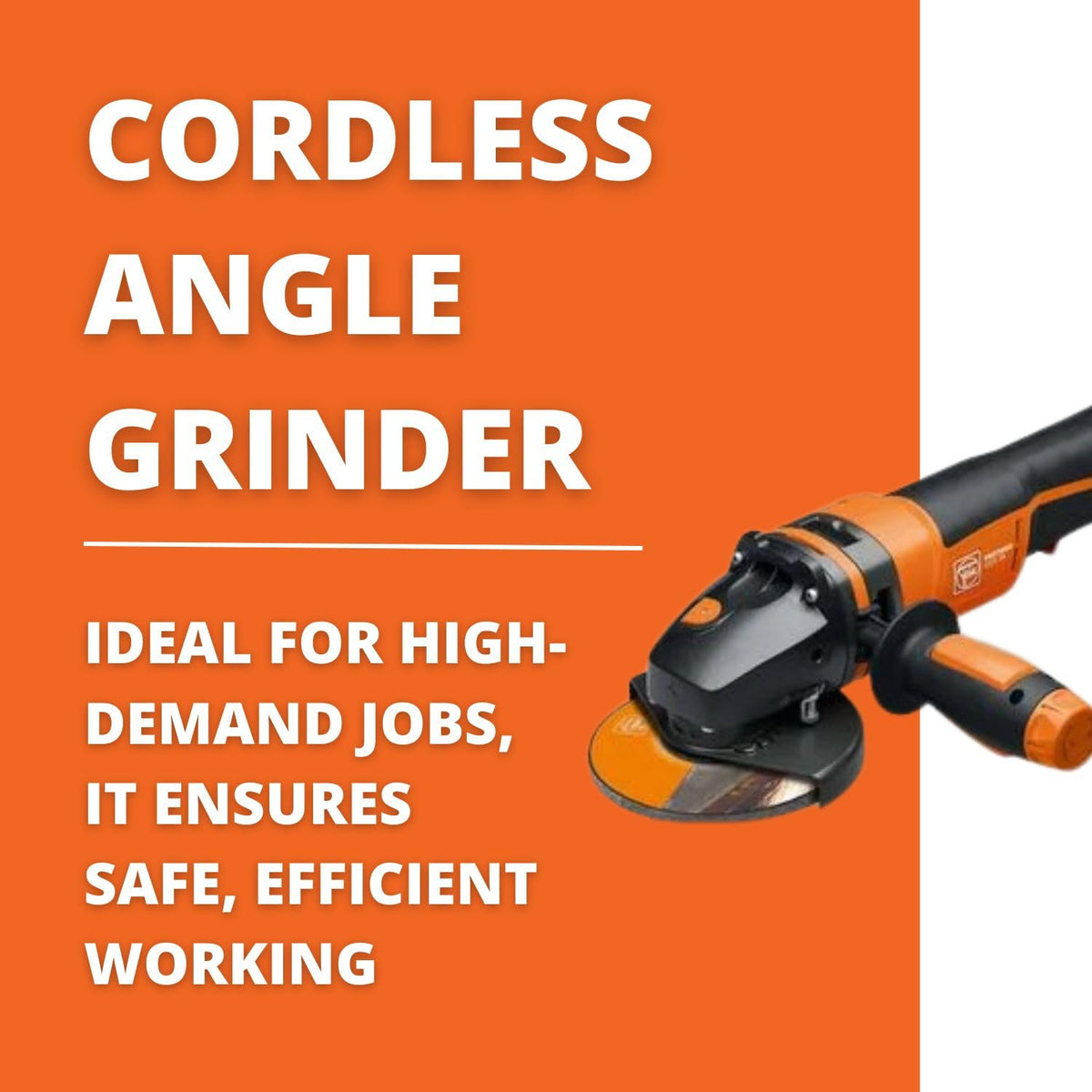 Fein 5" Protago Cordless Angle Grinder, CCG 18-125-10 PD-SEC 8Ah Core AS