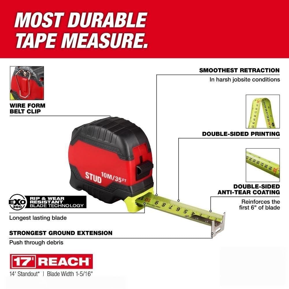 48-22-1436 for Milwaukee 35Ft Stud Tape Measure