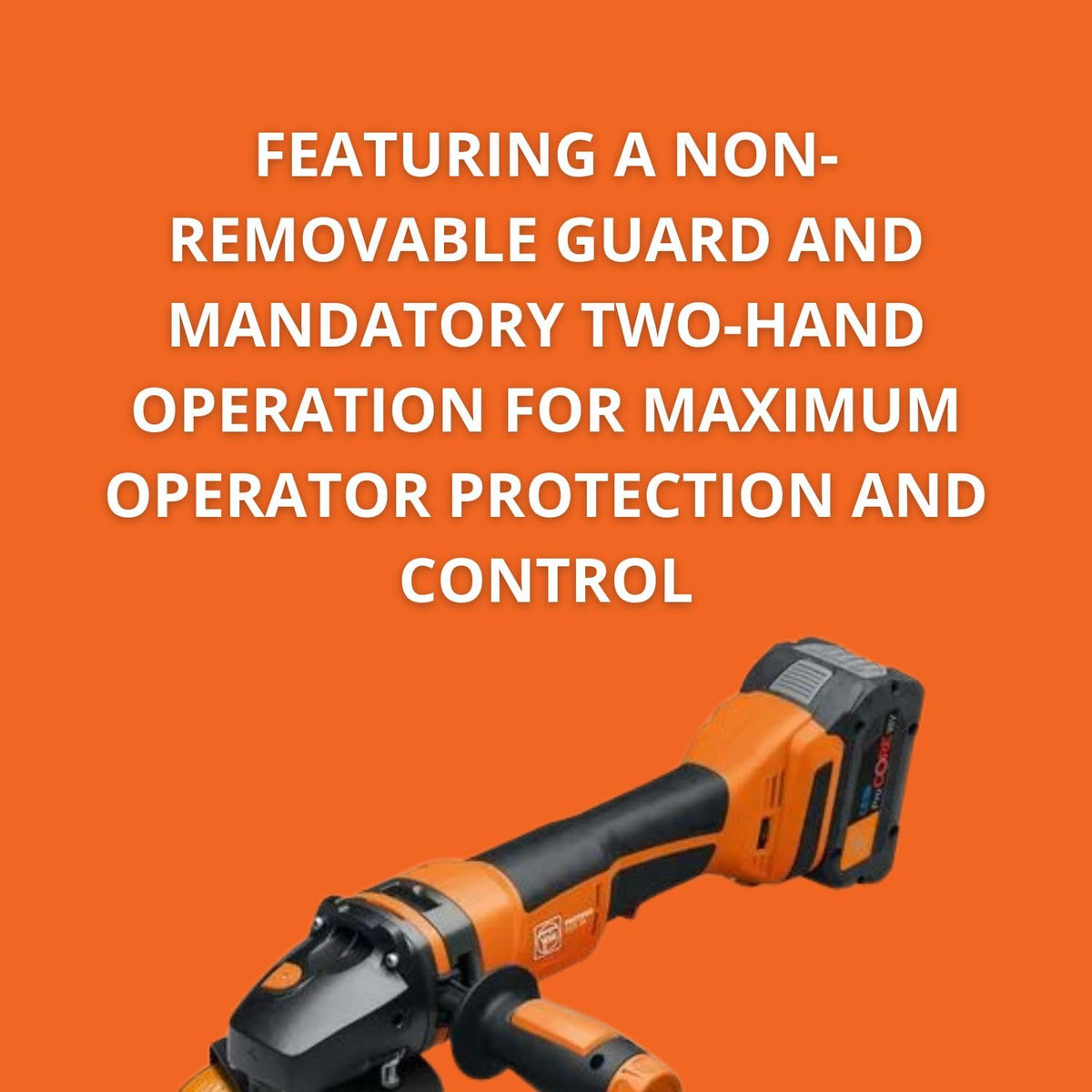Fein 5" Protago Cordless Angle Grinder, CCG 18-125-10 PD-SEC 8Ah Core AS