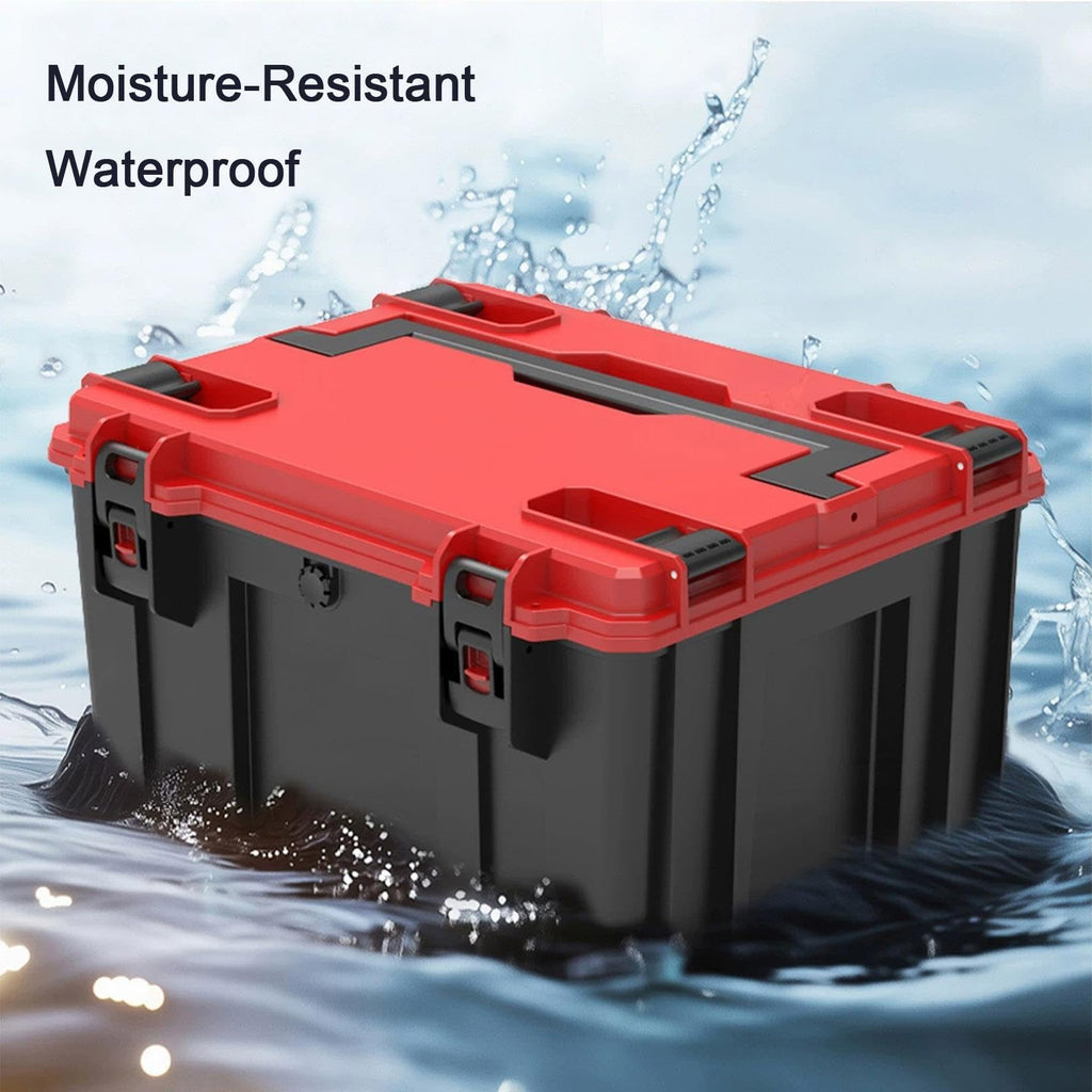 QLEAIARN Duty Modular Rolling Toolbox System, Plastic Toolbox with Handle