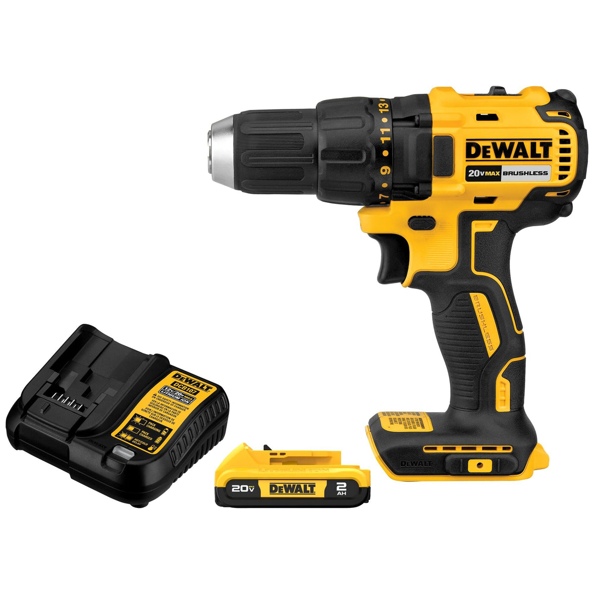 20V Brushless Cordless Drill Driver Set