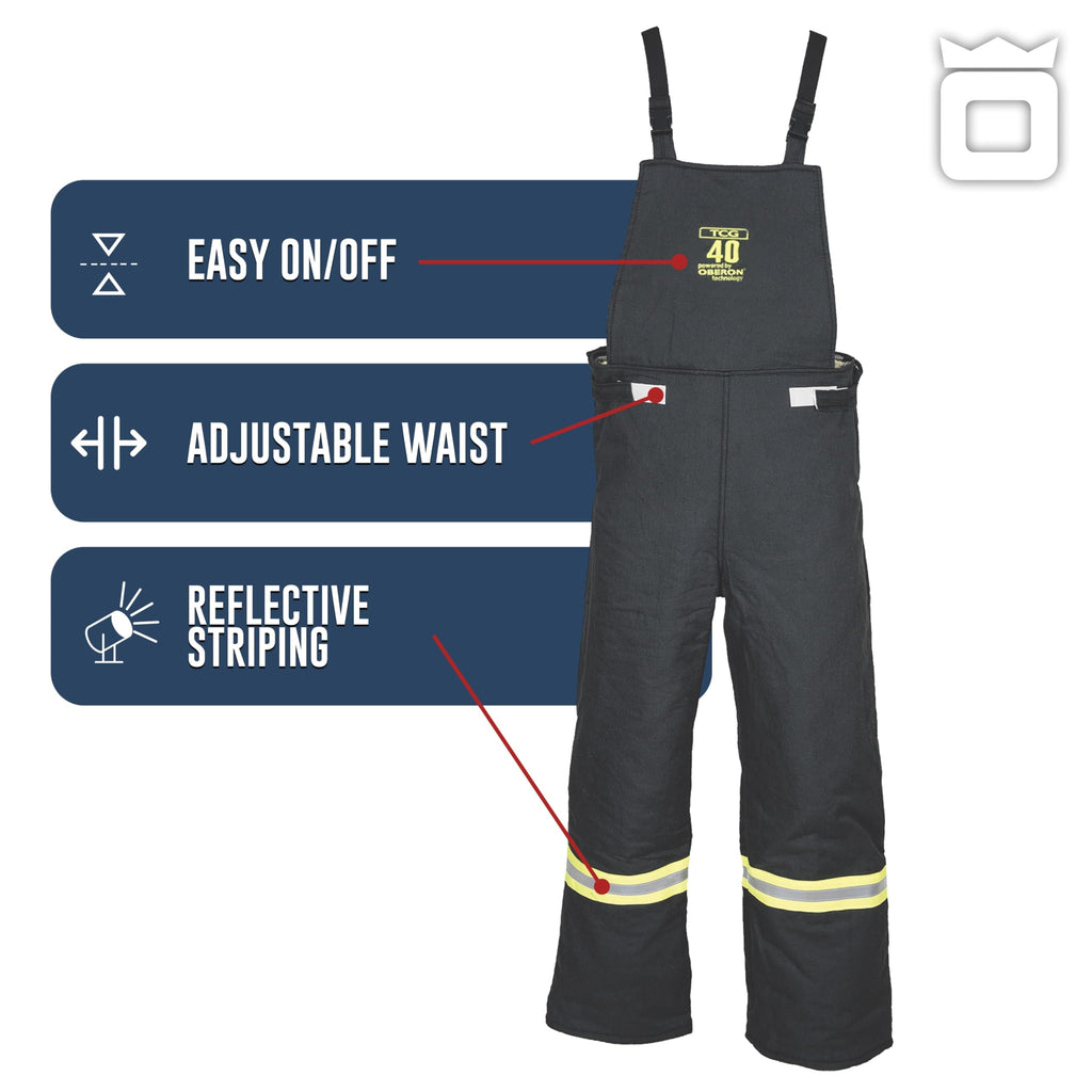 TCG40 Series Arc Flash Hood, Coat with Escape Strap, & Bib Suit Set with HVSL