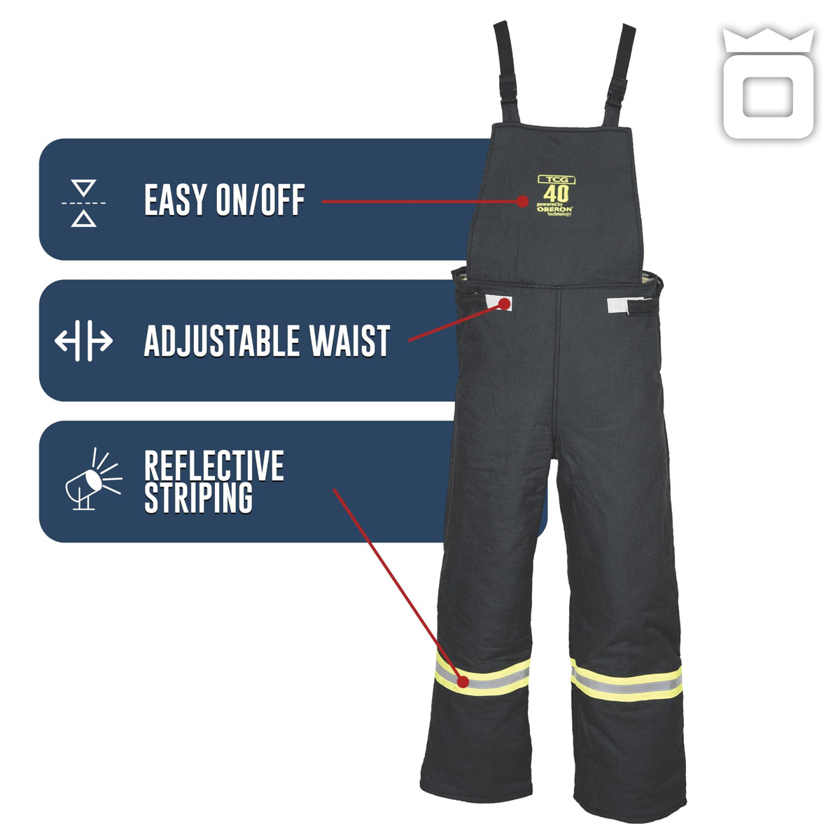 TCG40 Series Arc Flash Hood, Coat with Escape Strap, & Bib Suit Set with HVSL