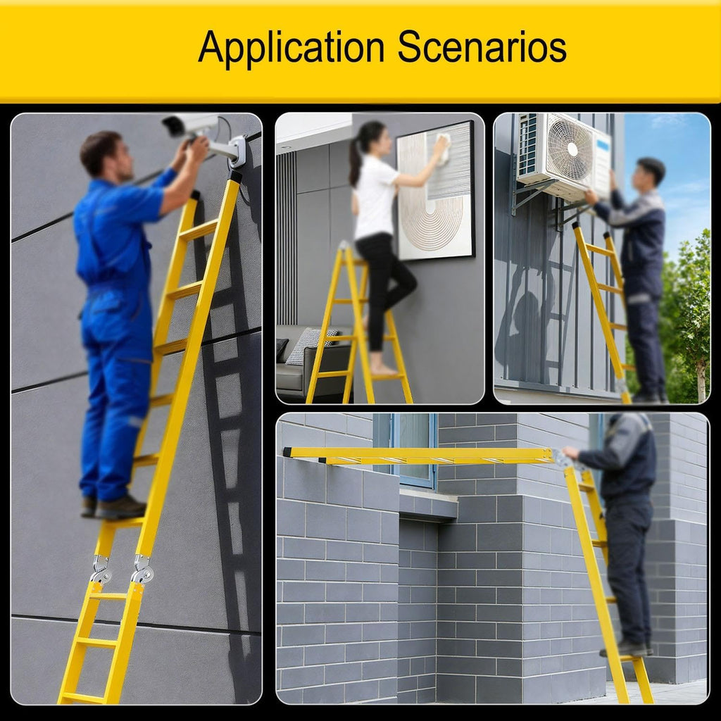 220kv Fully Insulated Multifunctional A-Frame Ladder with Straps