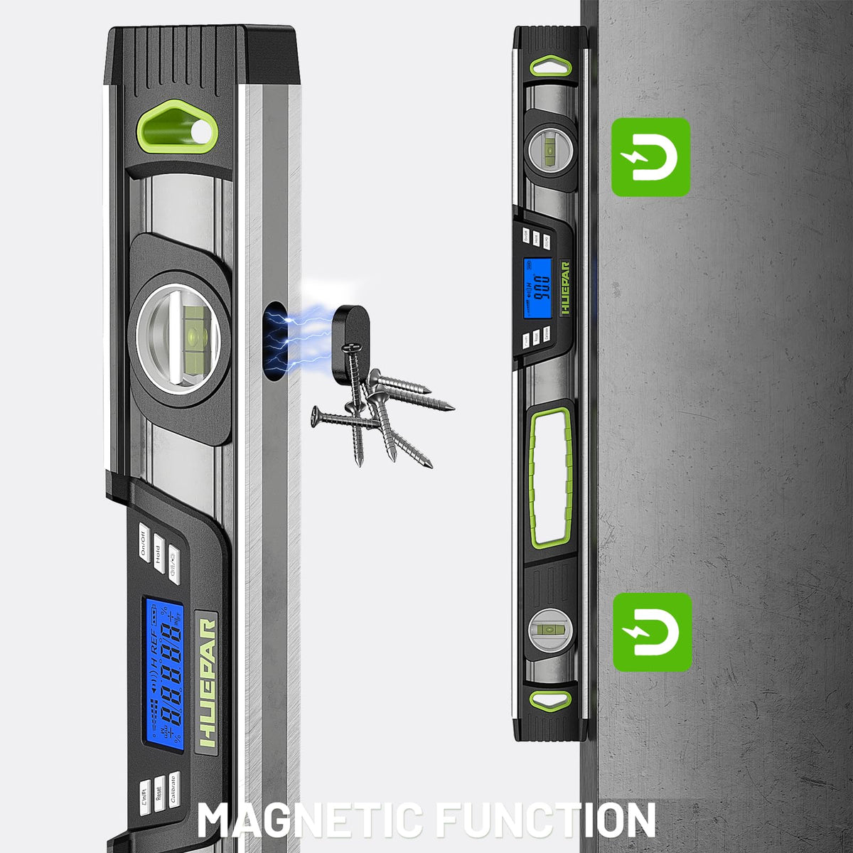 Huepar Magnetic Torpedo Level, 24-Inch, Aluminum Alloy Spirit Level