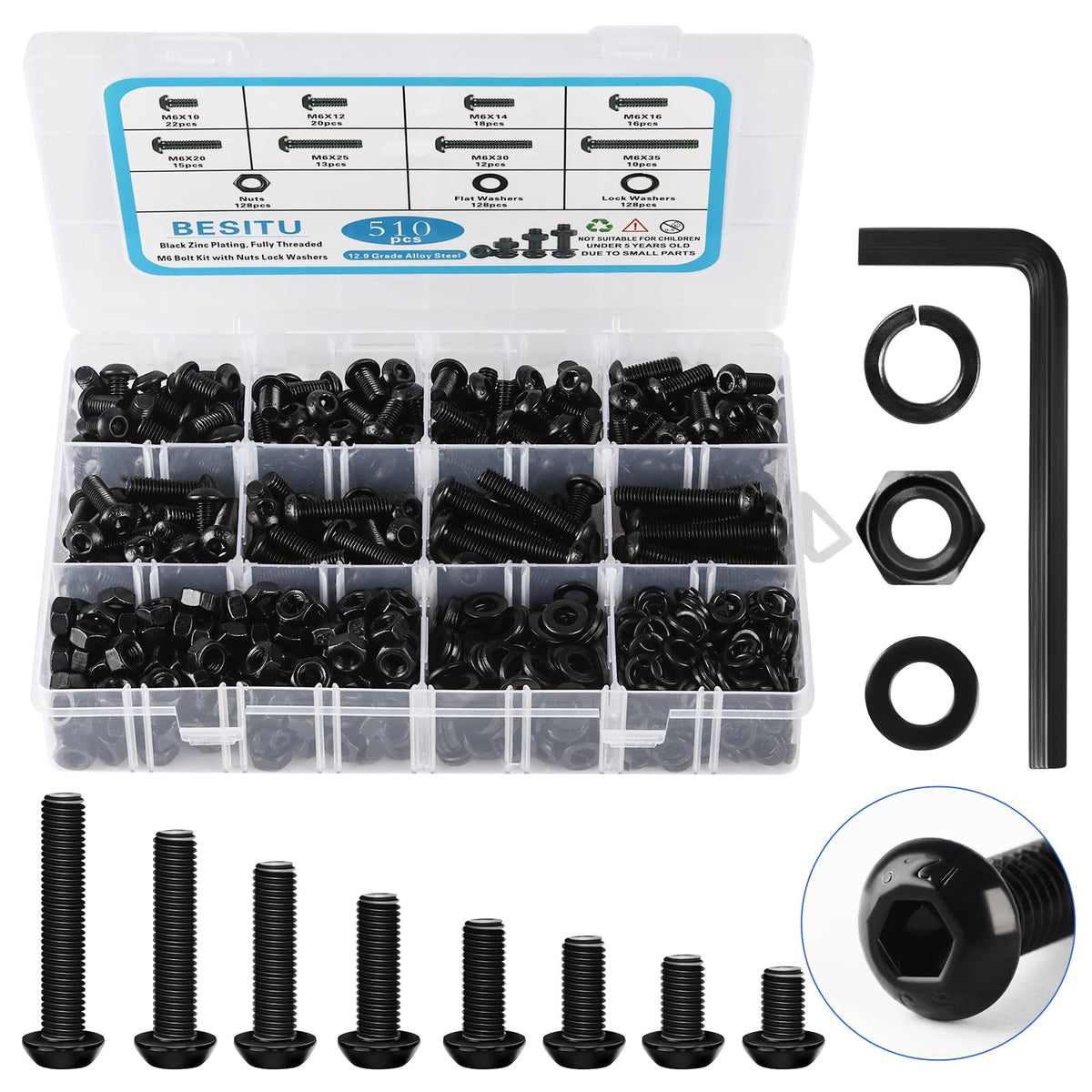 Besitu hex Bolts and Nuts kit