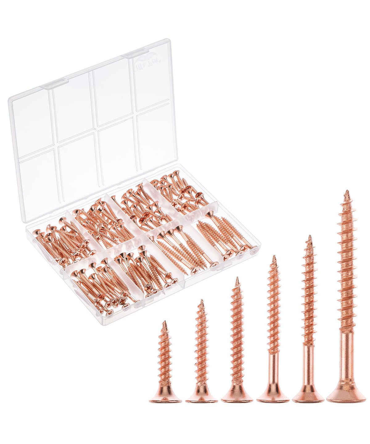 Mr. Pen- Wood Screws Assortment Kit, 152 pcs, Phillips Tips, Wood Screws