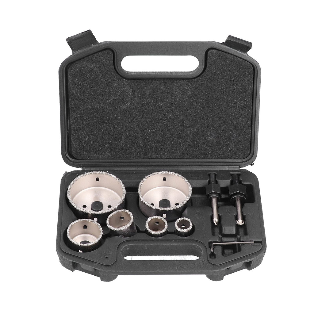 9-Piece Tile & Glass Hole Saw Drill Bit Set