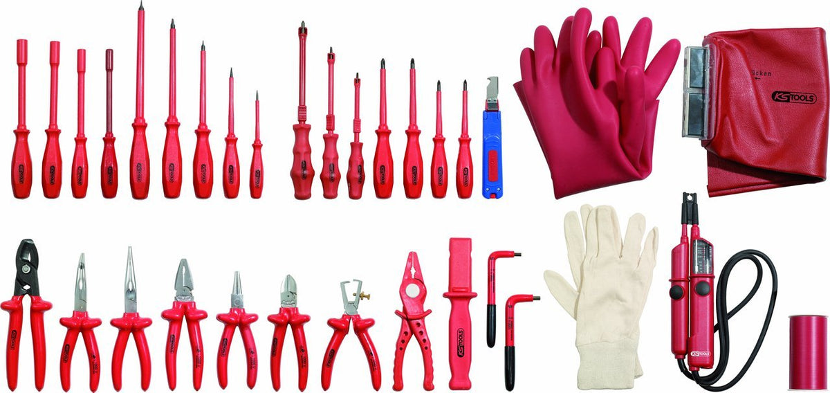 KS TOOLS Professional Electricians Tool Set, 30 pcs