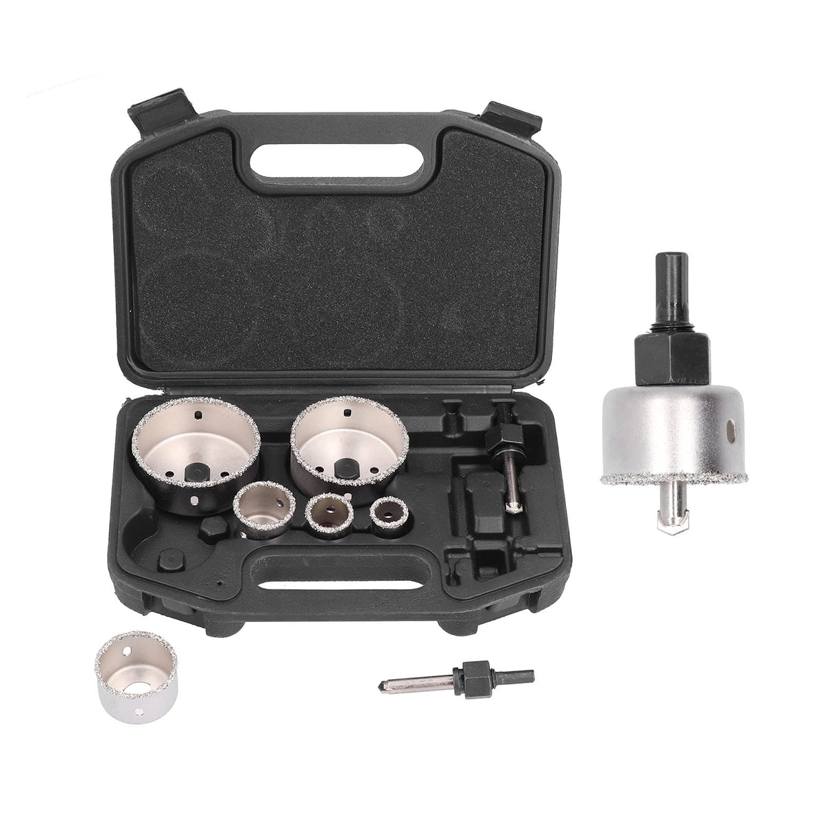 9-Piece Tile & Glass Hole Saw Drill Bit Set