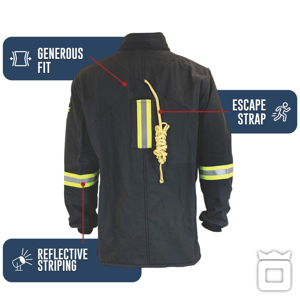 TCG40 Series Arc Flash Hood, Coat with Escape Strap, & Bib Suit Set with HVSL