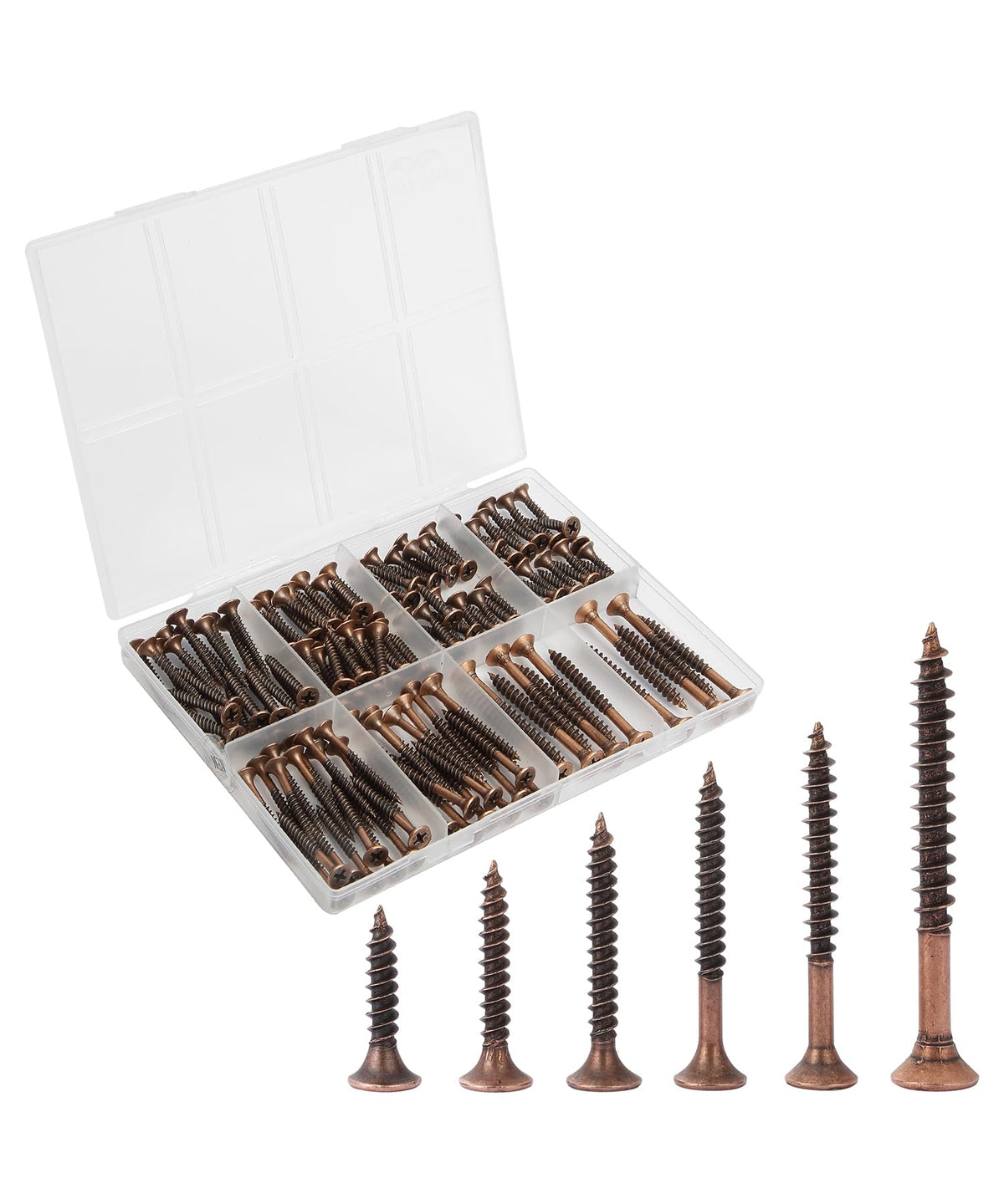 Mr. Pen- Wood Screws Assortment Kit, 152 pcs, Phillips Tips, Wood Screws