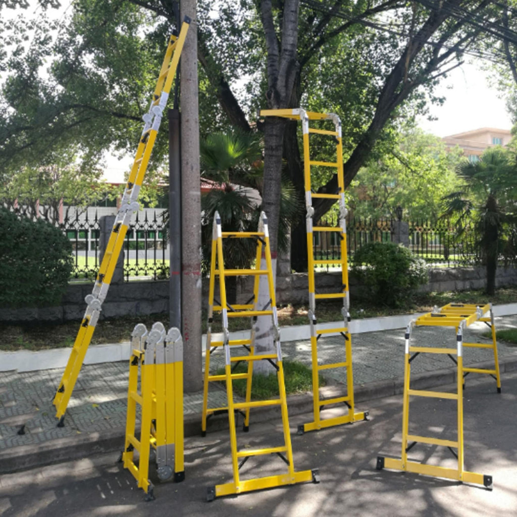 220kv Fully Insulated Multifunctional A-Frame Ladder with Straps