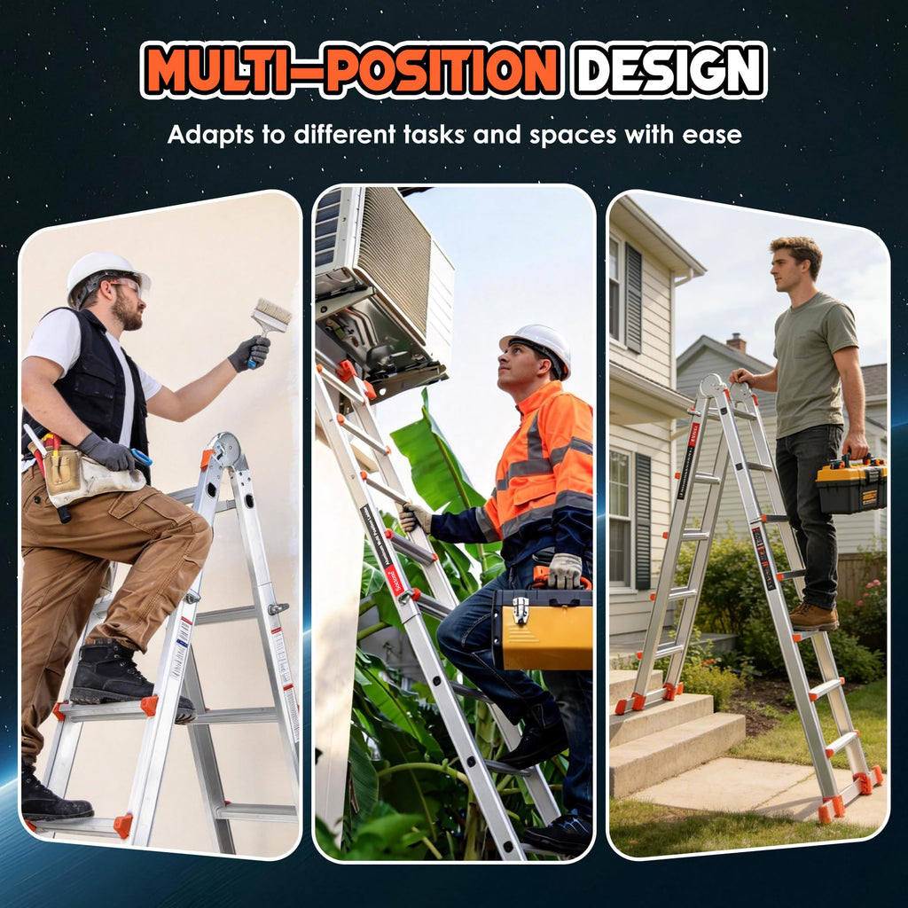 22.5 Ft Multi‑Position A‑Frame Telescoping Ladder
