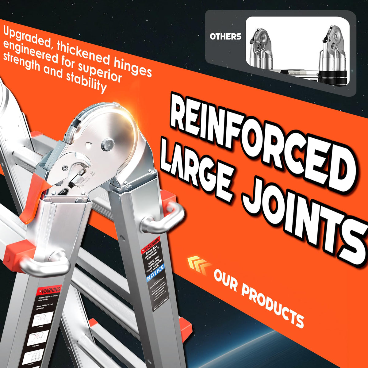 22.5 Ft Multi‑Position A‑Frame Telescoping Ladder