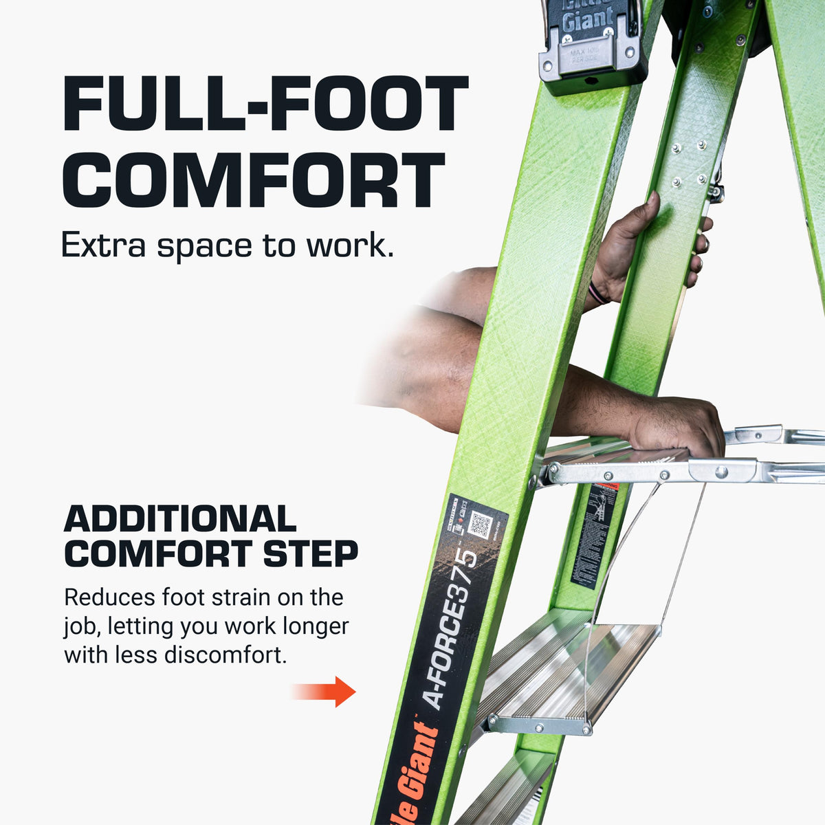 Little Giant A-Force375 12 ft Ladder with Ground Cue, 15832-001
