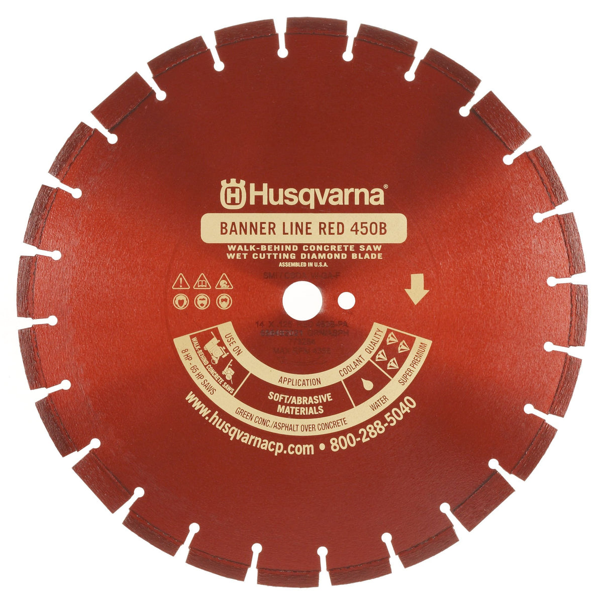 Husqvarna 542751070 Banner Line (30 165 1DP RED 450B-R) - Diamond Blade